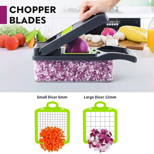 TurboCut Pro Vegetable Chopper – 14-in-1 Multifunction Kitchen Cutter - Image 2