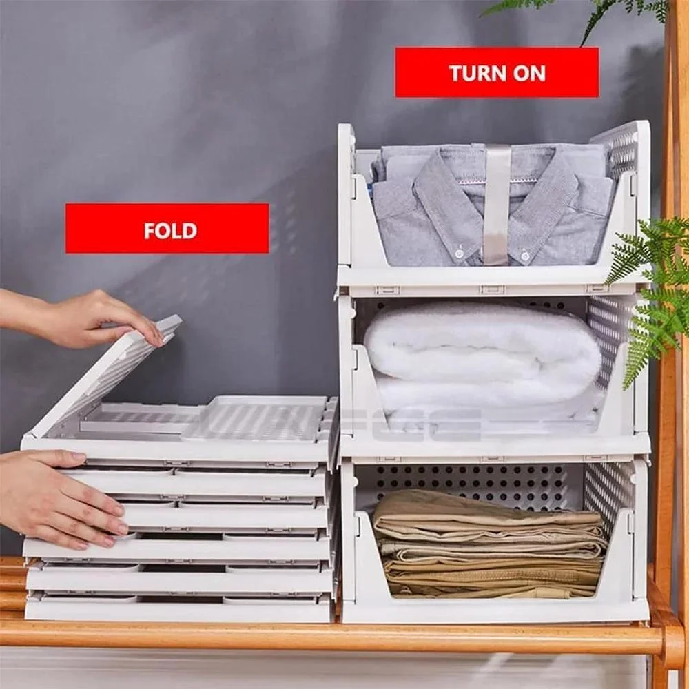 Foldable Sliding Drawer Organizer – Space Saving Wardrobe Storage Box - Image 2