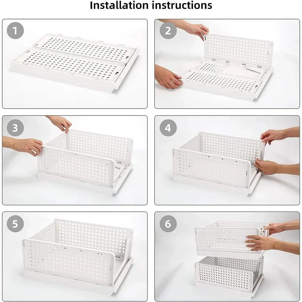 Foldable Sliding Drawer Organizer – Space Saving Wardrobe Storage Box - Image 3