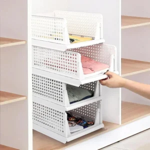 Foldable Sliding Drawer Organizer – Space Saving Wardrobe Storage Box