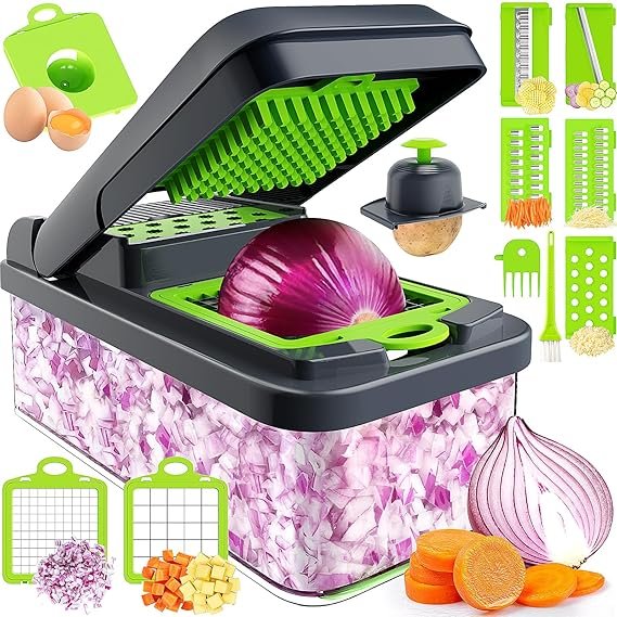 TurboCut Pro Vegetable Chopper – 14-in-1 Multifunction Kitchen Cutter