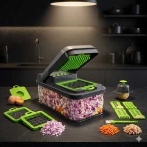 TurboCut Pro Vegetable Chopper – 14-in-1 Multifunction Kitchen Cutter
